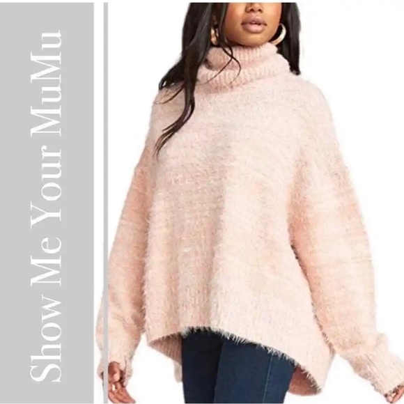 2/$30 Show Me Your Mumu Fatima Fuzzy‎ Oversized Sweater Revolve Brand Small - Picture 1 of 8